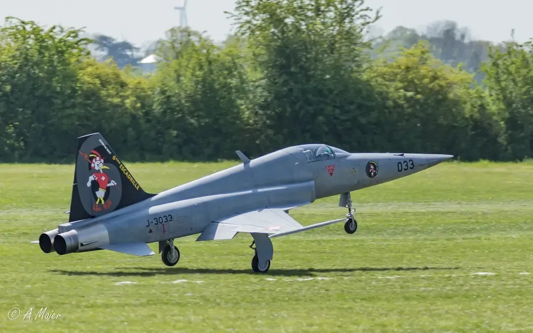 F-5 Tiger model — gear, lateral load case
